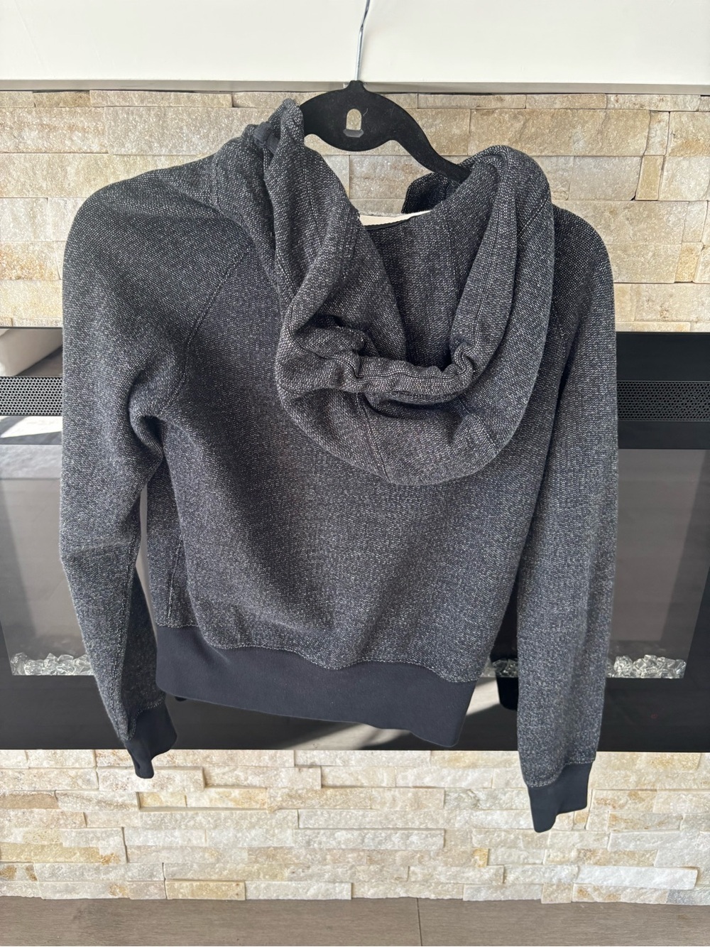 Vintage Roots Athl Dept 1973 Full Zip Hoodie, Unisex, Charcoal - Picture 9 of 10